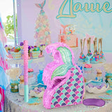 Mermaid Tail Pinata with Pinata Stick & Blindfold for Girls Mermaid
