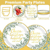 96Pcs Eucalyptus Leaves Bridal Shower Party Supplies Cheer to Love
