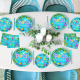 Pool Party Decorations Pool Party Plates and Napkins Sets Neon
