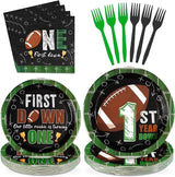 96Pcs Football Party Decorations First Down Football Birthday Party