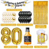 80th Birthday Decorations Cheers to 80 Years Party Decorations for