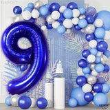 KatchOn, Giant Royal Blue Number 9 Balloon - 40 Inch | Foil 9