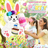 25 Large Easter Decorations Bunny Pinata for Kids Birthday Party