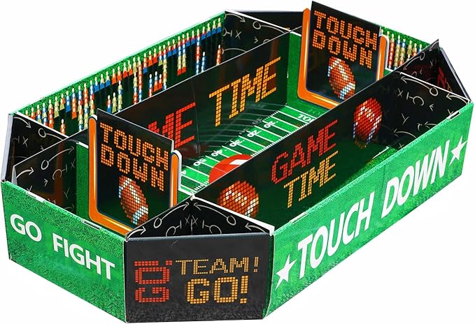 Football Party Supplies Kit Snack Trays Large Snack Stadium Football