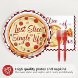 96Pcs Pizza Bridal Shower Decorations Last Slice Of The Single Life