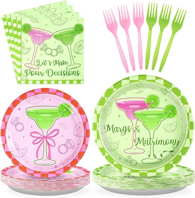 96Pcs Margs and Matrimony Bachelorette Party Decorations Fiesta