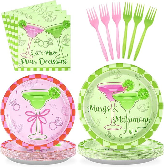 96Pcs Margs and Matrimony Bachelorette Party Decorations Fiesta