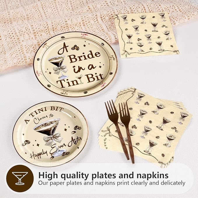 96Pcs Tiny Bit Bridal Shower Party Decorations A Bride In A Tiny Bit