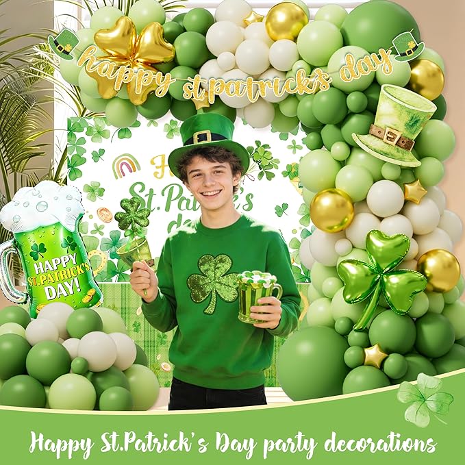 St Patrick's Day Party Decorations Kit for Kids and Adults Balloon