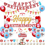Nurse Retirement Party Decorations Nurse Happy Retirement Backdrop