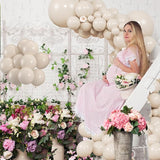 104pcs Sand White Balloons - 18/12/10/5 Inch Cream Beige Neutral