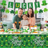 172 Pcs St Patricks Day Party Decoration Set Serves 24 Include Happy