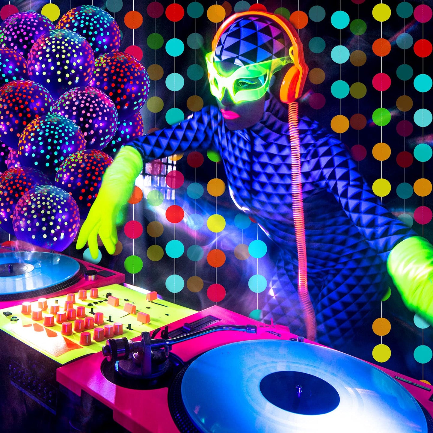 Skylety 32 Pcs Glow in The Dark Party Supplies Neon Party Favors with