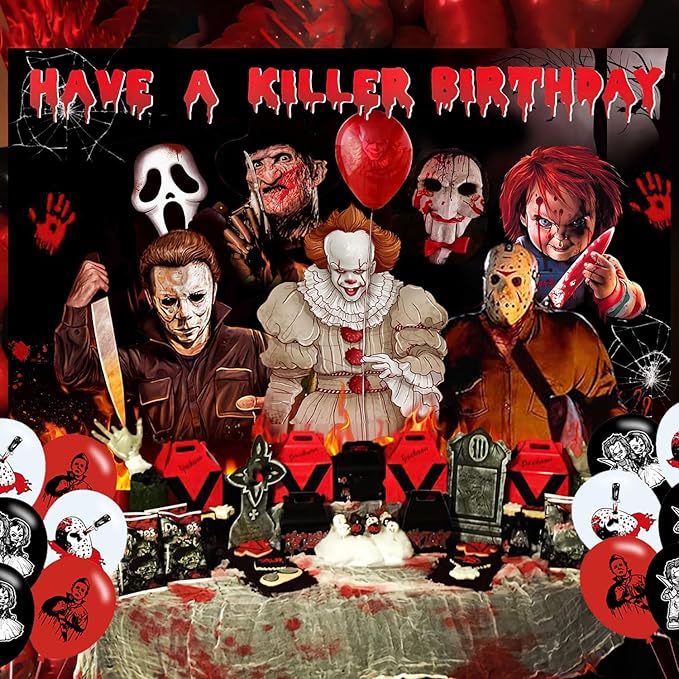 Have a Killer Birthday Party Decoration Horror Movie Party Photo
