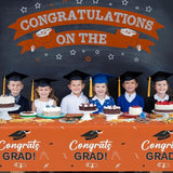 Slergut Orange and Black Graduation Decorations 2026, 3 Pack Orange