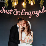 Glitter Rose Gold Engagement Banner 10 Feet No DIY Engagement Party