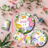 Dinosaur Party Decorations Tableware For Girl Birthday Baby Shower