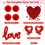 Valentines Day Decorations Set with Happy Valentine's Day Banner