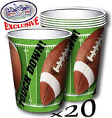 Deluxe Football Theme Party Supplies Set for 20 People Includes 20