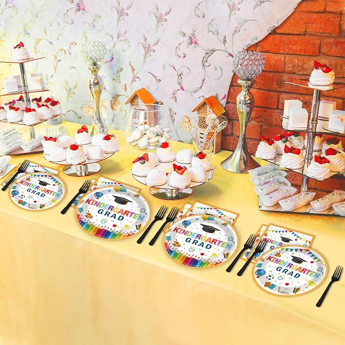 Kindergarten Graduation Party Supplies Pre K Grad Tableware Set