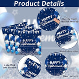 96 Pcs Retirement Plates and Napkins Party Supplies Paper Happy