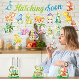 Dinosaur Baby Shower Decorations No DIY Hatching Soon Banners Baby