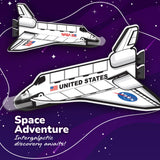 ArtCreativity Space Shuttle Gliders, Set of 24, Flying Toys for Boys &