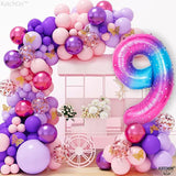 KatchOn, Giant Rainbow 9 Balloon Number - 40 Inch | Foil 9 Birthday