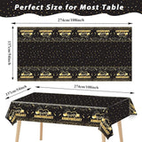 Tevxj 3 Pack Happy Anniversary Tablecloth Disposable Anniversary