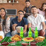 Football Plates and Napkins 100Pcs Football Party Supplies Touchdown