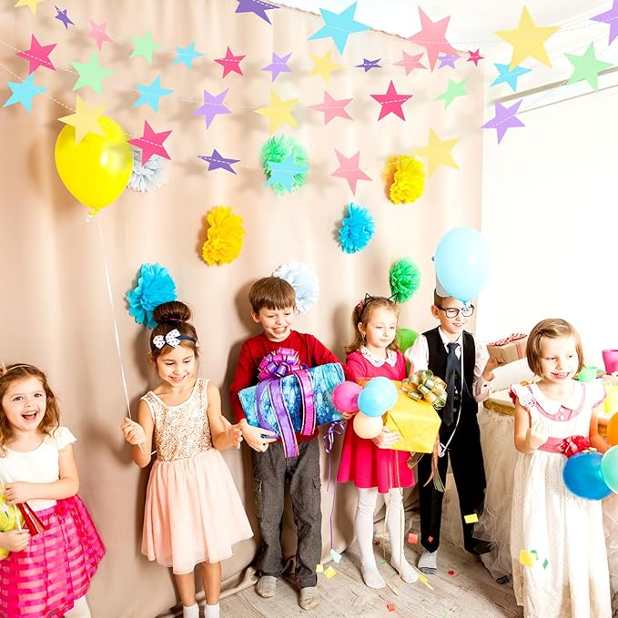 Patelai Glitter Star Garland Banner 2026 Graduation Decor 130 Feet #6