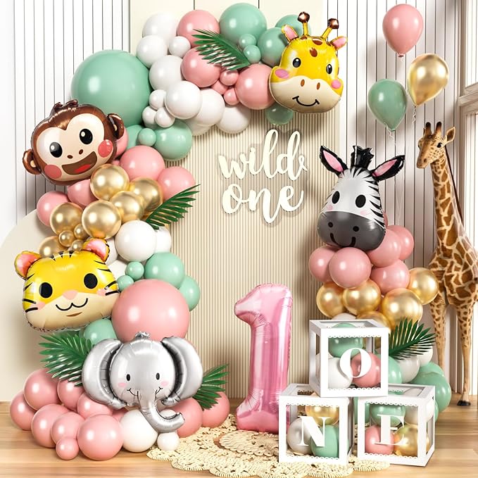 Wild One Birthday Decorations Jungle Theme 1st First Birthday