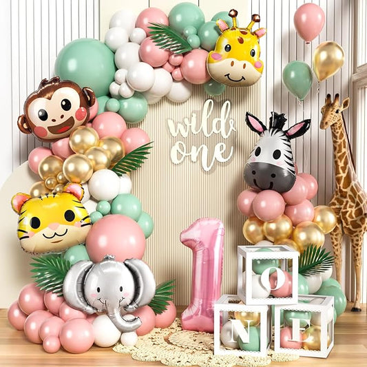 Wild One Birthday Decorations Jungle Theme 1st First Birthday