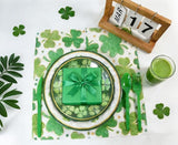 St Patrick's Day Disposable Tableware for 25 Guests Irish Themed
