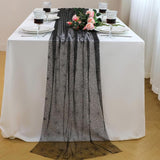 Snowkingdom Halloween Table Runner, 10 FT Black Spider Web Runners