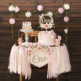 HODIHIWI Wildflower 1st High Chair Banner Birthday Decorations Fo Ligh