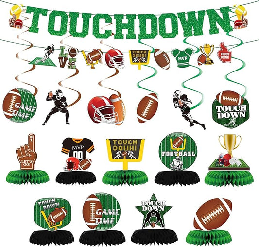Football Party Decorations Kit Tailgate & Football Birthday Party