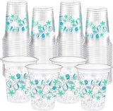 60 Pack Seashell Beach Plastic Cups 12 oz Summer Beach Starfish