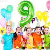 KatchOn, Giant Light Green Number 9 Balloon - 40 Inch | Foil 9