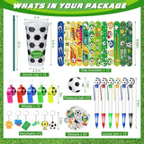 122 Pcs Soccer Party Favors Set Soccer Goodie Bags Stuffers Includes