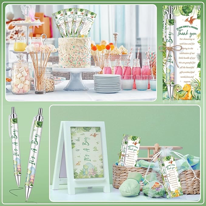 145 Pieces Dinosaur Baby Shower Favors for Guest It's a Boy
