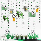 Soccer Party Decorations Black Green Circle Dot Star Soccer Sport