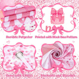 Welcome Home Baby Girl Banner Decorations Pink Bow Baby Shower