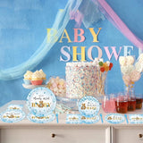 96PCS Bear Baby Shower Tableware Set We Can Bearly Wait Dessert