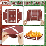 100Pcs Football Party Supplies 5lb Food Plates Paper Trays