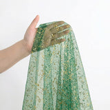 Artoid Mode Green Gold Gauze Table Runner 59x120 Inch 10FT, Glitter