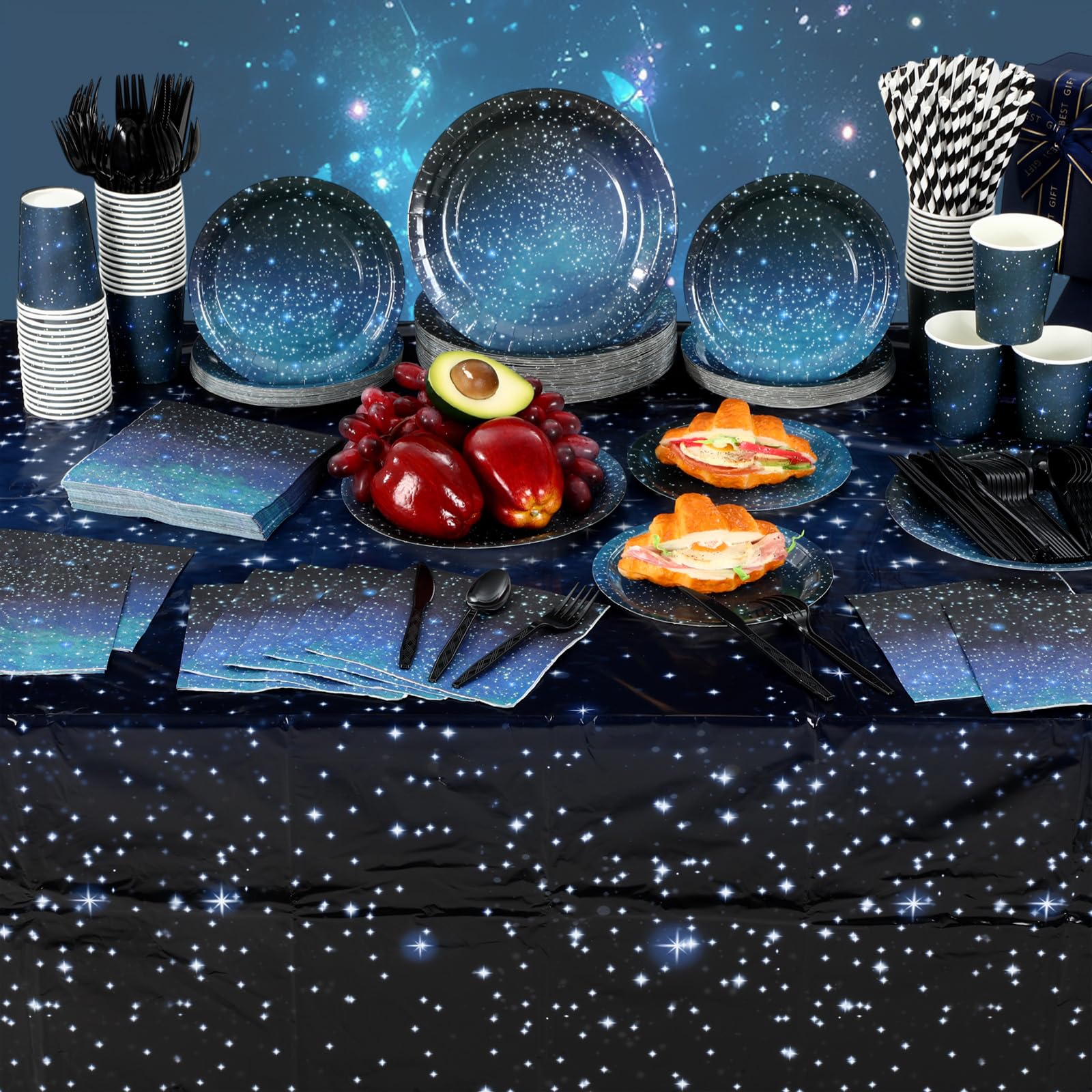 452 Pcs Galaxy Party Decorations for 50, Starry Night Theme