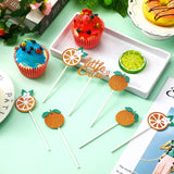 Zonon 48 Pcs Baby Shower Little Cutie Glitter Cupcake Toppers