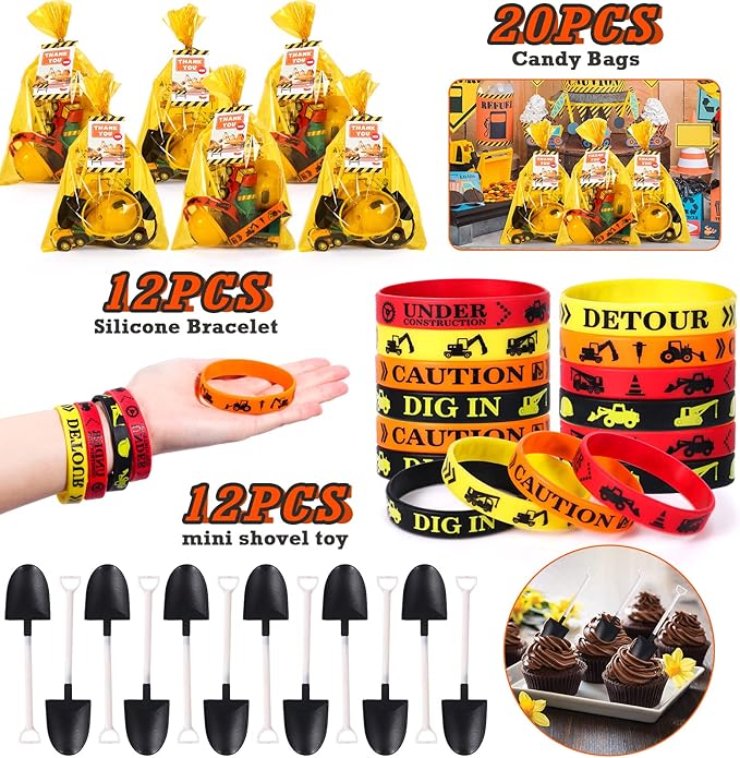 150 Pcs Construction Party Favors Kids Toddler Construction Toys