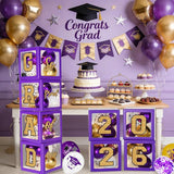 Purple and Gold Graduation Decorations 2026, Graduation Decorations
